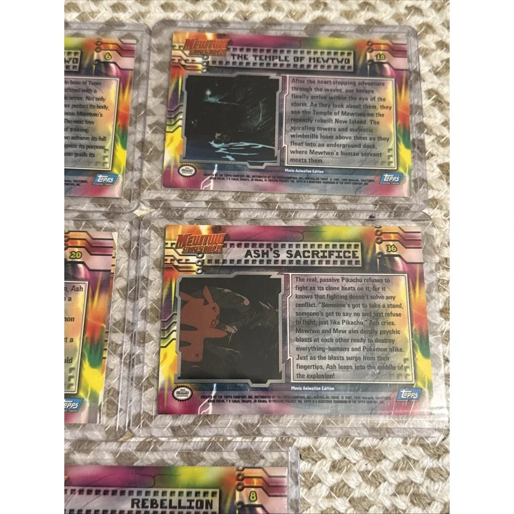 1999 Pokemon Mewtwo Strikes Back Cards Lot Of 5 Fast Shipping